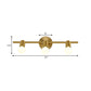 Metal Brass Wall Sconce Linear LED 2/3/4-Bulb Traditional Vanity Wall Light for Bathroom Clearhalo 'Vanity Lights' 'Wall Lights' Lighting' 277871
