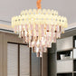 Layered Ceiling Chandelier Contemporary Clear Crystal 12/16/22 Lights Living Room Down Lighting Clearhalo 'Ceiling Lights' 'Chandeliers' Lighting' options 278742