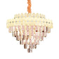 Layered Ceiling Chandelier Contemporary Clear Crystal 12/16/22 Lights Living Room Down Lighting Clearhalo 'Ceiling Lights' 'Chandeliers' Lighting' options 278745