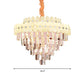Layered Ceiling Chandelier Contemporary Clear Crystal 12/16/22 Lights Living Room Down Lighting Clearhalo 'Ceiling Lights' 'Chandeliers' Lighting' options 278746
