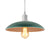 Green/Red 1 Light Ceiling Light Fixture Vintage Stylish Metal Saucer Shade Pendant Lighting over Table Green Clearhalo 'Art Deco Pendants' 'Cast Iron' 'Ceiling Lights' 'Ceramic' 'Crystal' 'Industrial Pendants' 'Industrial' 'Metal' 'Middle Century Pendants' 'Pendant Lights' 'Pendants' 'Tiffany' Lighting' 2788
