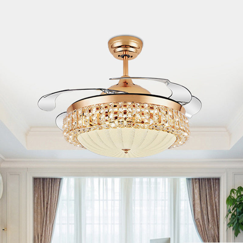 Modern Stylish Dimple Ceiling Fan Light