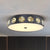 Minimalist Drum Shape Flush Light Beveled Crystal LED Living Room Ceiling Lighting in Grey, 18"/21.5" Dia Grey Clearhalo 'Ceiling Lights' 'Close To Ceiling Lights' 'Close to ceiling' 'Flush mount' Lighting' 279391