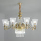 Sputnik Ceiling Chandelier Contemporary Crystal 11/13/15 Heads 37.5"/40.5"/41" Wide Satin Brass Hanging Light Clearhalo 'Ceiling Lights' 'Chandeliers' 'Modern Chandeliers' 'Modern' Lighting' 280703