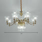 Sputnik Ceiling Chandelier Contemporary Crystal 11/13/15 Heads 37.5"/40.5"/41" Wide Satin Brass Hanging Light Clearhalo 'Ceiling Lights' 'Chandeliers' 'Modern Chandeliers' 'Modern' Lighting' 280714