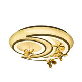 White Flower/Cloud/Moon Flushmount Contemporary LED Acrylic Close to Ceiling Lamp for Bedroom Clearhalo 'Ceiling Lights' 'Close To Ceiling Lights' 'Close to ceiling' 'Flush mount' Lighting' 281182