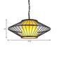 16"/19.5"/23.5" Wide Single Fabric Pendulum Pendant Simple Red/Yellow Cylindrical Ceiling Lamp with Black Iron Tapered Frame Clearhalo 'Ceiling Lights' 'Pendant Lights' 'Pendants' Lighting' 281318