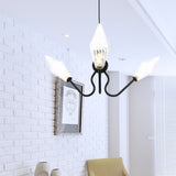 Amber/Clear Glass Diamond Hanging Lamp Vintage 3-Head Black/Chrome Finish Chandelier Lighting with Adjustable Cord Clearhalo 'Cast Iron' 'Ceiling Lights' 'Chandeliers' 'Industrial Chandeliers' 'Industrial' 'Metal' 'Middle Century Chandeliers' 'Rustic Chandeliers' 'Tiffany' Lighting' 281370