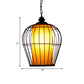 Black Single Hanging Pendant Simplicity Iron Frame Bird Cage Suspended Lighting Fixture Clearhalo 'Ceiling Lights' 'Pendant Lights' 'Pendants' Lighting' 281398