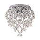 Clear Flower Flush Light Contemporary 6 Heads Crystal Close to Ceiling Lamp for Bedroom Clearhalo 'Ceiling Lights' 'Close To Ceiling Lights' 'Close to ceiling' 'Flush mount' Lighting' 281524