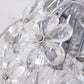 Clear Flower Flush Light Contemporary 6 Heads Crystal Close to Ceiling Lamp for Bedroom Clearhalo 'Ceiling Lights' 'Close To Ceiling Lights' 'Close to ceiling' 'Flush mount' Lighting' 281526