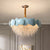 Cascading Hanging Chandelier Traditionary 9 Heads Clear Crystal Suspension Pendant Light Clear Clearhalo 'Ceiling Lights' 'Chandeliers' 'Clear' 'Industrial' 'Modern Chandeliers' 'Modern' 'Tiffany' 'Traditional Chandeliers' Lighting' 281671