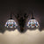 2 Heads Wall Light Fixture Baroque Dome/Flared Shape White/Blue/Purple Glass Sconce Light with Mermaid Decoration Purple Clearhalo 'Industrial' 'Middle century wall lights' 'Tiffany wall lights' 'Tiffany' 'Wall Lamps & Sconces' 'Wall Lights' Lighting' 28361