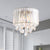 Clear Crystal Rod Drum Hanging Lamp Contemporary 6 Heads Chandelier Pendant Light Clear Clearhalo 'Ceiling Lights' 'Chandeliers' 'Clear' 'Industrial' 'Modern Chandeliers' 'Modern' 'Tiffany' 'Traditional Chandeliers' Lighting' 284351