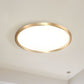 Gold Disk Flush Mount Lighting Simple Style Metal LED Ceiling Light in Warm/White Light, 12"/16"/19.5" Wide Clearhalo 'Ceiling Lights' 'Close To Ceiling Lights' 'Close to ceiling' 'Flush mount' Lighting' 284672