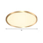 Gold Disk Flush Mount Lighting Simple Style Metal LED Ceiling Light in Warm/White Light, 12"/16"/19.5" Wide Clearhalo 'Ceiling Lights' 'Close To Ceiling Lights' 'Close to ceiling' 'Flush mount' Lighting' 284676