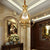 3 Bulbs Candle Hanging Chandelier Colonial Gold Metal Ceiling Suspension Lamp for Restaurant Gold Clearhalo 'Ceiling Lights' 'Chandeliers' Lighting' options 285003_b8f2fe9e-8e4d-4907-a977-61ff223d72dd