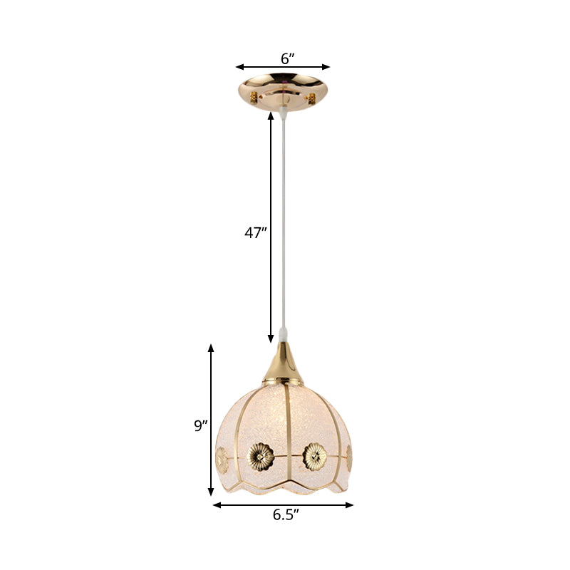 White 1 Light Hanging Pendant Traditional Plastic Dome/Drum/Wide Flare Suspension Lamp for Dining Room Clearhalo 'Ceiling Lights' 'Chandeliers' 'Glass shade' 'Glass' 'Pendant Lights' 'Pendants' Lighting' 285968