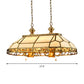 12 Bulbs Faceted Island Lighting Colonial Gold Frosted Glass Ceiling Suspension Lamp for Restaurant Clearhalo 'Ceiling Lights' 'Chandeliers' 'Glass shade' 'Glass' 'Island Lights' Lighting' 286528