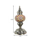 Stained Glass Bronze Night Light Sphere 1 Light Moroccan Style Table Lamp with Metal Base Clearhalo 'Lamps' 'Table Lamps' Lighting' 286602