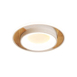 16"/19.5" Wide White Round Flush Mount Modern Acrylic LED Ceiling Light Fixture for Bedroom Clearhalo 'Ceiling Lights' 'Close To Ceiling Lights' 'Close to ceiling' 'Flush mount' Lighting' 287096