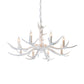 White Candle Chandelier Lighting Rural Resin 3/4/6 Bulbs Ceiling Pendant Lamp for Dining Room with Antler Decoration 8 White Clearhalo 'Ceiling Lights' 'Chandeliers' Lighting' options 287385_be5ab285-3d20-4909-b734-74ba4002bb80
