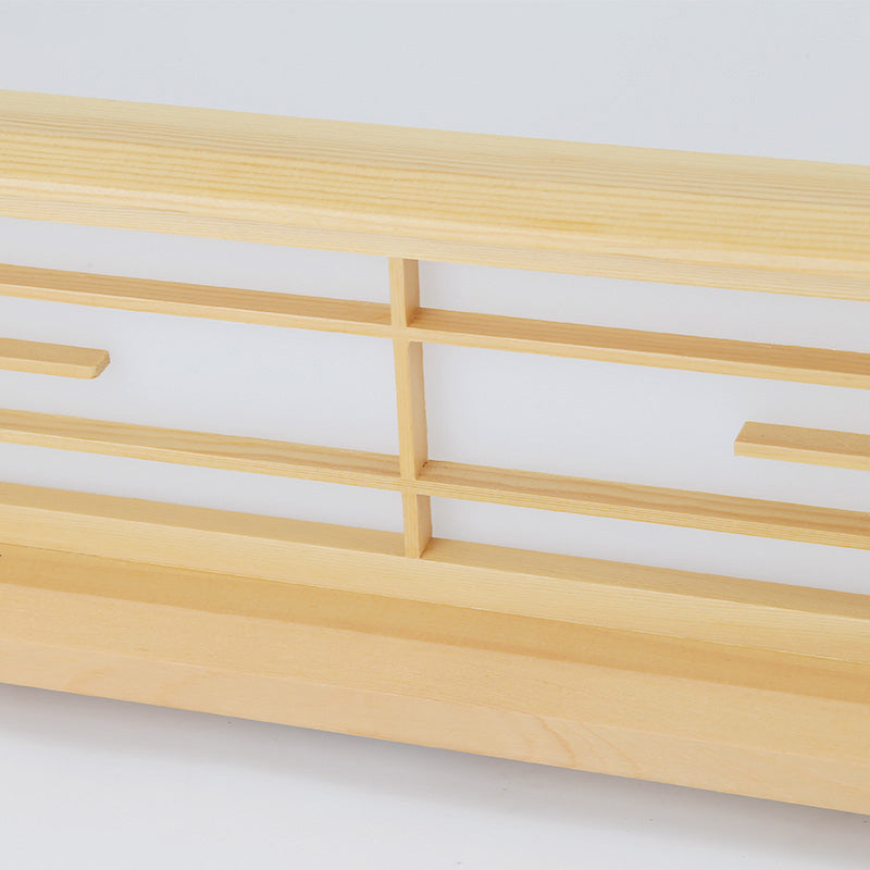 Simple Box Flush Lighting Natural Wood 14"/18"/21.5" W LED Bedroom Ceiling Light Fixture in Warm/White Light Clearhalo 'Ceiling Lights' 'Close To Ceiling Lights' 'Close to ceiling' 'Flush mount' Lighting' 287858