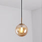 Bubble Ceiling Pendant Light Macaron Amber/Green/Red Glass 1 Head Bedroom Hanging Ceiling Light Clearhalo 'Ceiling Lights' 'Chandeliers' 'Modern Chandeliers' 'Modern' Lighting' 288848