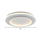 White Disk Flush Mount Light Simple Style Acrylic 18"/21.5" Wide LED Ceiling Light Lamp in Warm/White Light Clearhalo 'Ceiling Lights' 'Close To Ceiling Lights' 'Close to ceiling' 'Flush mount' Lighting' 289713