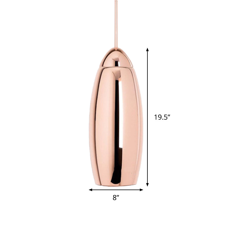 Modern 1 Head Hanging Light Copper Oval/Globe/Strip Pendant Ceiling Light with Mirror Glass Shade, 8"/16"/19.5" Wide Clearhalo 'Ceiling Lights' 'Modern Pendants' 'Modern' 'Pendant Lights' 'Pendants' Lighting' 290133