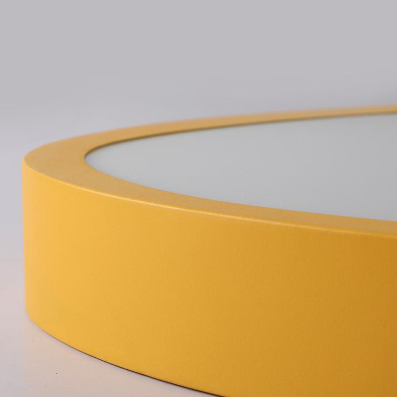 LED Living Room Ceiling Flush Mount Yellow Flush Light Fixture with Triangle Acrylic Shade in Warm/White Light, 14"/18"/21.5" Long Clearhalo 'Ceiling Lights' 'Close To Ceiling Lights' 'Close to ceiling' 'Flush mount' Lighting' 290733