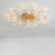 Sputnik Semi Flush Light Contemporary Crystal 17/21 Bulbs Ceiling Mounted Fixture in Gold 17 Gold Clearhalo 'Ceiling Lights' 'Close To Ceiling Lights' 'Close to ceiling' 'Semi-flushmount' Lighting' 290739