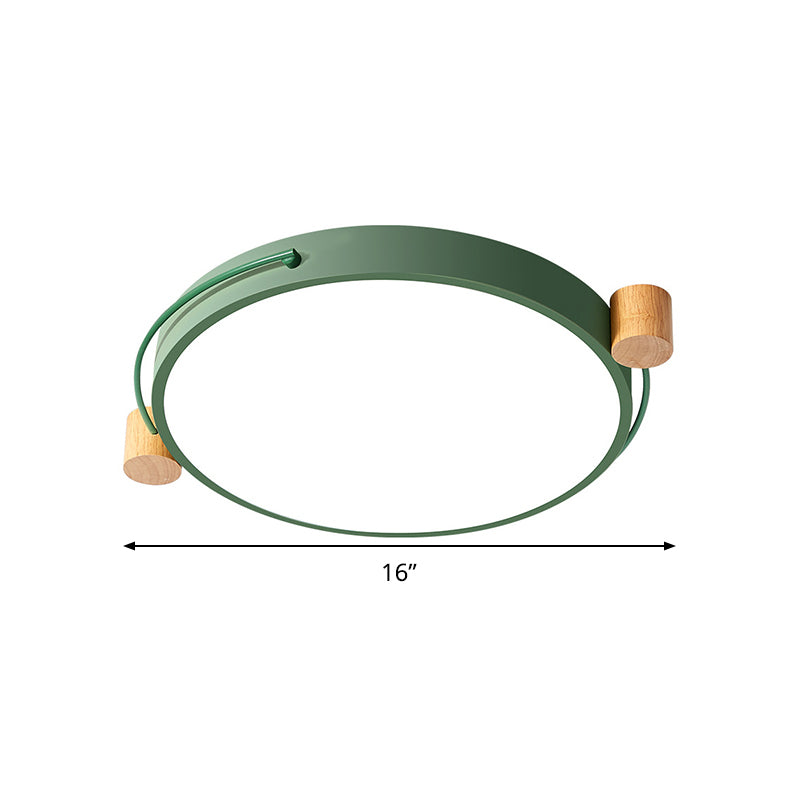 Minimalist Oval Ceiling Mount Light Fixture Metal LED 16"/19.5"/23.5" Long Bedroom Flushmount Lighting in Grey/White/Green, Warm/White Light Clearhalo 'Ceiling Lights' 'Close To Ceiling Lights' 'Close to ceiling' 'Flush mount' Lighting' 290902