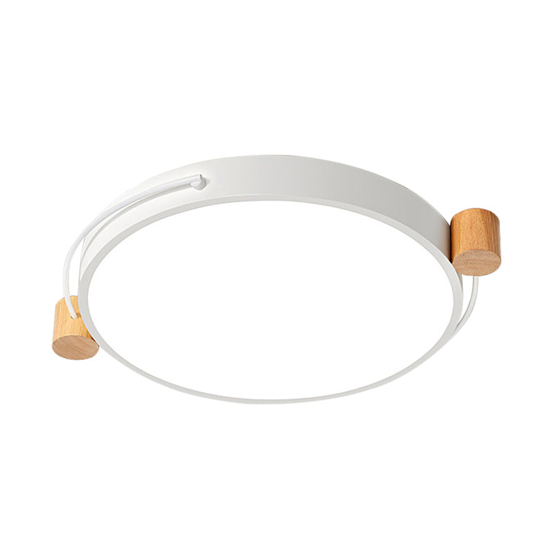 Minimalist Oval Ceiling Mount Light Fixture Metal LED 16"/19.5"/23.5" Long Bedroom Flushmount Lighting in Grey/White/Green, Warm/White Light Clearhalo 'Ceiling Lights' 'Close To Ceiling Lights' 'Close to ceiling' 'Flush mount' Lighting' 290919