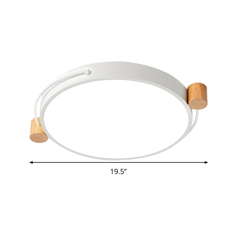 Minimalist Oval Ceiling Mount Light Fixture Metal LED 16"/19.5"/23.5" Long Bedroom Flushmount Lighting in Grey/White/Green, Warm/White Light Clearhalo 'Ceiling Lights' 'Close To Ceiling Lights' 'Close to ceiling' 'Flush mount' Lighting' 290921