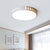 16"/19.5" W Metal Ring Ceiling Mount Nordic LED White Flushmount Ceiling Lamp for Living Room White Clearhalo 'Ceiling Lights' 'Close To Ceiling Lights' 'Close to ceiling' 'Flush mount' Lighting' 291021