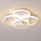 16"/19.5" W Acrylic Ring Ceiling Mount Simple LED Black/White Flush Mount Lighting Fixture in Warm/White Light Clearhalo 'Ceiling Lights' 'Close To Ceiling Lights' 'Close to ceiling' 'Flush mount' Lighting' 291298
