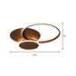 3-Round Bedroom Ceiling Light Ultra Thin Acrylic LED Modern Flushmount Lighting in Coffee, 19.5"/22.5" W Clearhalo 'Ceiling Lights' 'Close To Ceiling Lights' 'Close to ceiling' 'Flush mount' Lighting' 291580