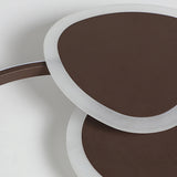 Flaky Triangle Ceiling Lighting Modern Stylish Acrylic 16"/18" W LED Flush Mount Lamp in White/Coffee Clearhalo 'Ceiling Lights' 'Close To Ceiling Lights' 'Close to ceiling' 'Flush mount' Lighting' 291609