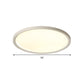 Minimalist White Disc Flush Light 16"/19.5"/23.5" Dia Super Thin Acrylic LED Ceiling Lamp in Warm/White Light/Remote Control Stepless Dimming Clearhalo 'Ceiling Lights' 'Close To Ceiling Lights' 'Close to ceiling' 'Flush mount' Lighting' 291836