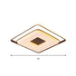 16"/19.5" Dia Squared Ceiling Mount Light Minimalist Acrylic LED White Flush Lighting in Warm/White Light Clearhalo 'Ceiling Lights' 'Close To Ceiling Lights' 'Close to ceiling' 'Flush mount' Lighting' 291862