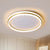 Acrylic Round Flush Lighting 16.5"/20.5" Dia Minimalist LED Ceiling Lamp in Gold, Warm/White Light/Remote Control Stepless Dimming Gold Clearhalo 'Ceiling Lights' 'Close To Ceiling Lights' 'Close to ceiling' 'Flush mount' Lighting' 291958