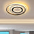 18"/21.5" Wide Black-White Circle Ceiling Light Modern Acrylic LED Flush Light Fixture in Warm/White Light Black-White Clearhalo 'Ceiling Lights' 'Close To Ceiling Lights' 'Close to ceiling' 'Flush mount' Lighting' 292204