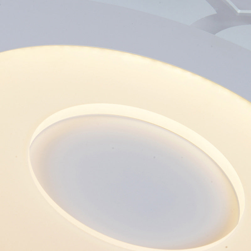 8"/16.5"/20.5" W White 8-Petal Flush Mount Ceiling Light Nordic Frosted Acrylic LED Flush Lamp in Warm/White Light Clearhalo 'Ceiling Lights' 'Close To Ceiling Lights' 'Close to ceiling' 'Flush mount' Lighting' 292389