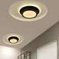 Mini Round/Square Flush Mount Ceiling Light Contemporary Metal LED Black/White Flushmount in Warm/White Light Clearhalo 'Ceiling Lights' 'Close To Ceiling Lights' 'Close to ceiling' 'Flush mount' Lighting' 292451