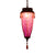Conical Red/Yellow/Blue Glass Pendant Light Fixture Vintage Style 1 Light Restaurant Down Lighting Purple Clearhalo 'Ceiling Lights' 'Glass shade' 'Glass' 'Pendant Lights' 'Pendants' Lighting' 292625