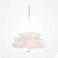 Fabric Wavy Pendant Light Fixture Nordic 1 Head Black/White Hanging Ceiling Light for Bedroom Clearhalo 'Ceiling Lights' 'Modern Pendants' 'Modern' 'Pendant Lights' 'Pendants' Lighting' 292760