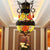 Dragonfly Chandelier 6 Lights Stained Glass Tiffany Pendant Lighting in Red/Yellow/Green for Dining Room Yellow Clearhalo 'Ceiling Lights' 'Chandeliers' 'Industrial' 'Middle Century Chandeliers' 'Tiffany Chandeliers' 'Tiffany close to ceiling' 'Tiffany' Lighting' 293096