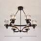 Cylinder Tri-Sided Crystal Rod Drop Lamp Contemporary 6 Heads Bedroom Chandelier Lighting Fixture Clearhalo 'Ceiling Lights' 'Chandeliers' Lighting' options 293592