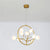 Brass Branch Chandelier Pendant Light Postmodern Metal LED Hanging Light Kit, Warm/White Light Brass Clearhalo 'Ceiling Lights' 'Chandeliers' 'Modern Chandeliers' 'Modern' Lighting' 293876